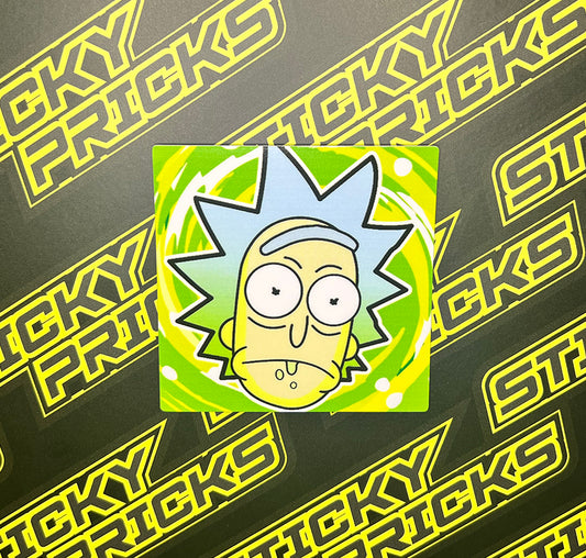 Rick Portal - 3" Square Glossy Waterproof Sticker